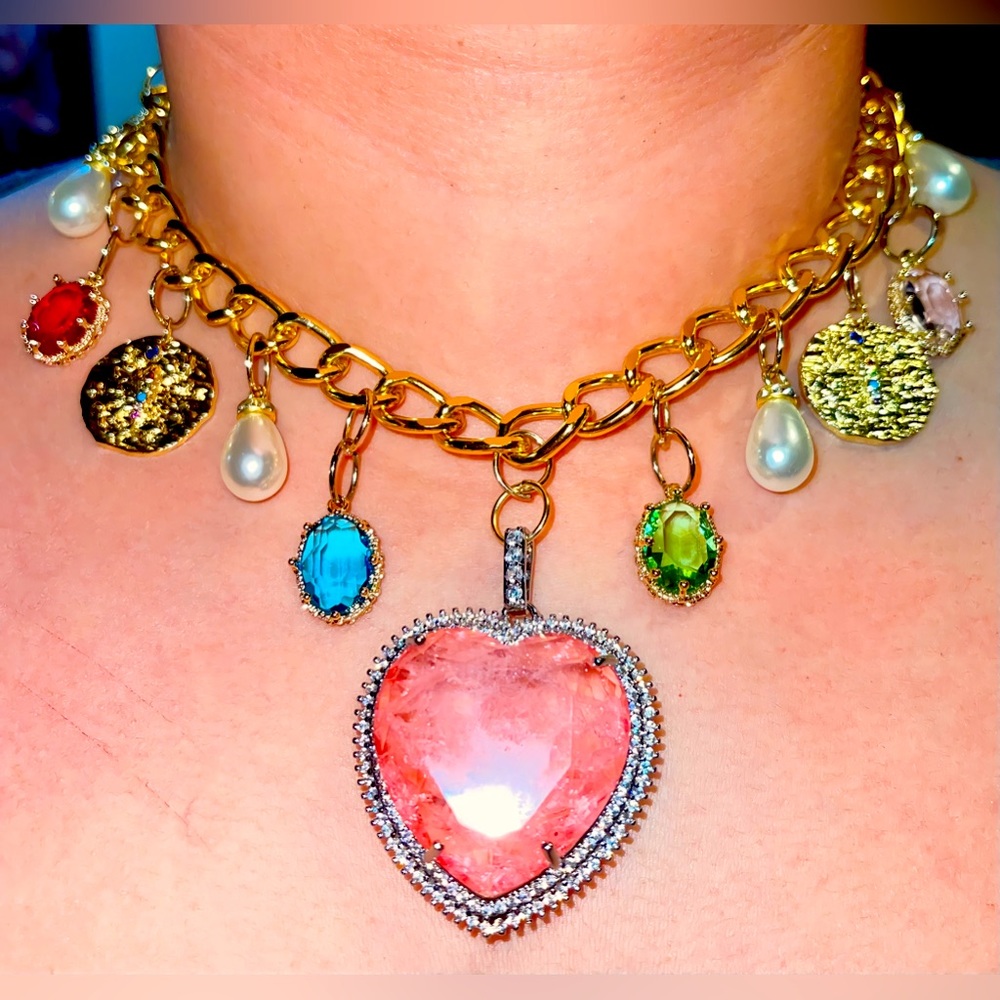 Barbie movie Chanel inspired necklace